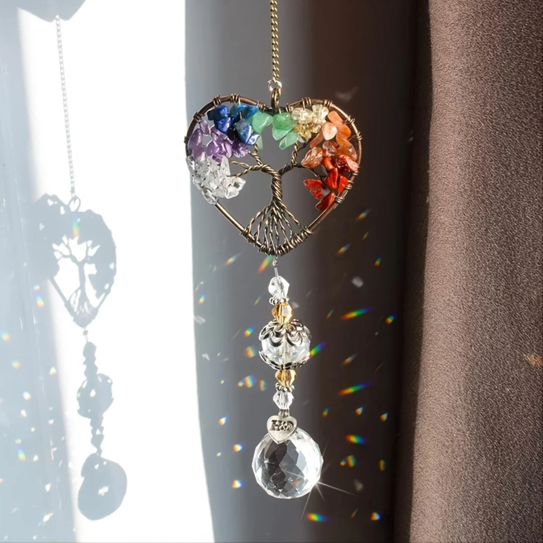 1pc suncatcher ornament hanging glass suncatcher on window, crystal heart rainbow tree hanging, garden, outdoor decoration
1pc suncatcher ornament hanging glass suncatcher on window, crystal heart rainbow tree hanging, garden, outdoor decoration