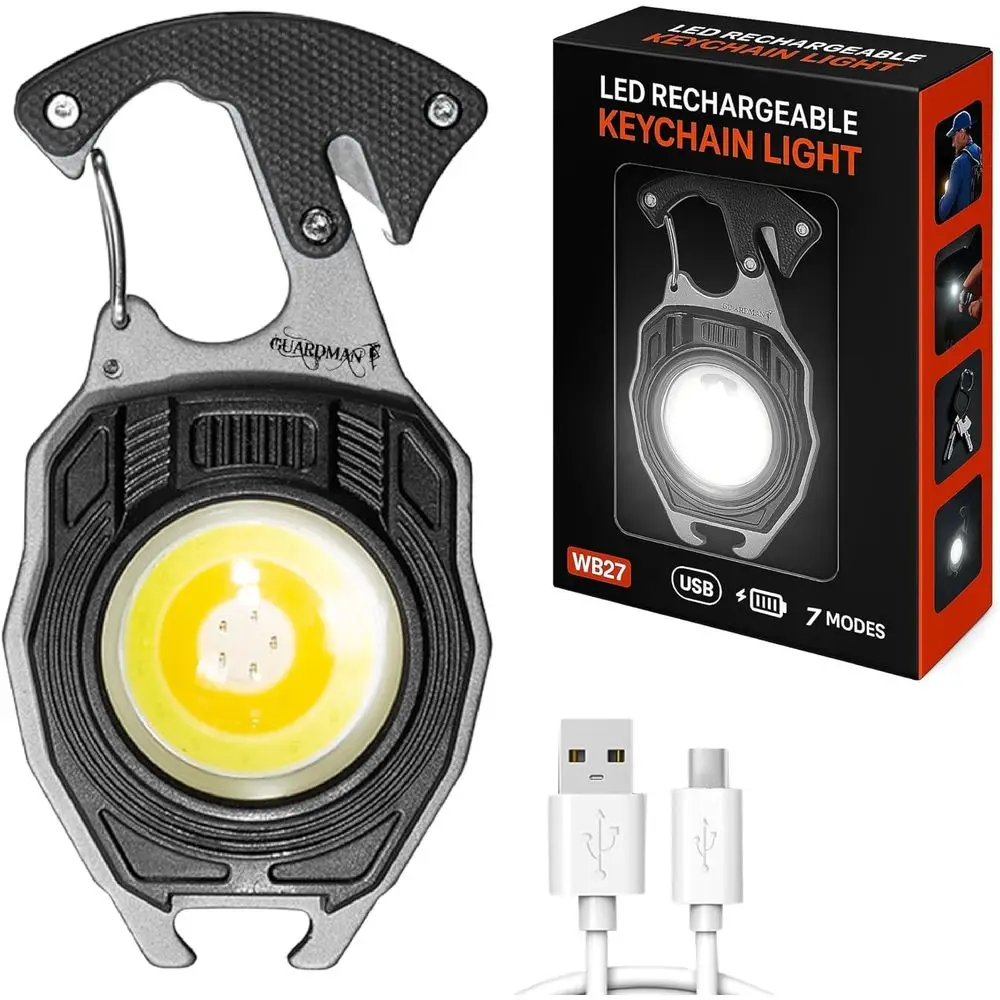 Father's Day Gift: 50-Pack Multi-Tool Keychain with LED Flashlight, Carabiner, Fire Starter, Screwdriver, Whistle, Bottle Opener
Father's Day Gift: 50-Pack Multi-Tool Keychain with LED Flashlight, Carabiner, Fire Starter, Screwdriver, Whistle, Bottle Opener