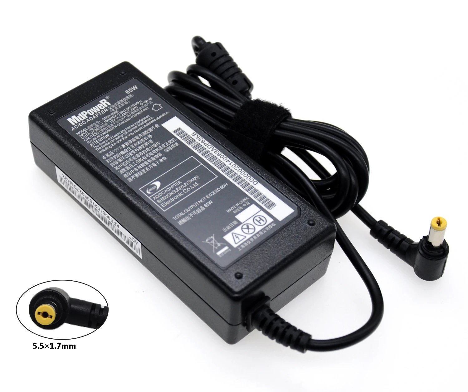 19V 3.42A 65W Universal Laptop Power Adapter Charger For Acer A11-065N1A ADP-65VH B /ADP-65 PA-1650 1700-02
19V 3.42A 65W Universal Laptop Power Adapter Charger For Acer A11-065N1A ADP-65VH B /ADP-65 PA-1650 1700-02