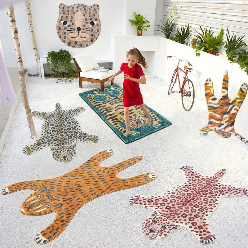Cute Cartoon Children's Carpet Leopard Bedroom Decor Plush Rug Light Luxury Carpets for Living Room Home Thickened Non-slip Mat
Cute Cartoon Children's Carpet Leopard Bedroom Decor Plush Rug Light Luxury Carpets for Living Room Home Thickened Non-slip Mat