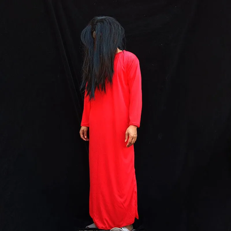 Halloween Horror Costume Sadako Dress Wig Female Ghost Vampi Ethnic Stage Costume Women's Fashion Spring
Halloween Horror Costume Sadako Dress Wig Female Ghost Vampi Ethnic Stage Costume Women's Fashion Spring