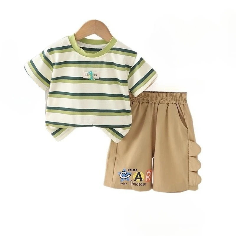 New Summer Baby Clothes Suit Children Striped T-Shirt Shorts 2Pcs/Sets Kids Boys Clothing Toddler Casual Costume Infant Outfits
New Summer Baby Clothes Suit Children Striped T-Shirt Shorts 2Pcs/Sets Kids Boys Clothing Toddler Casual Costume Infant Outfits