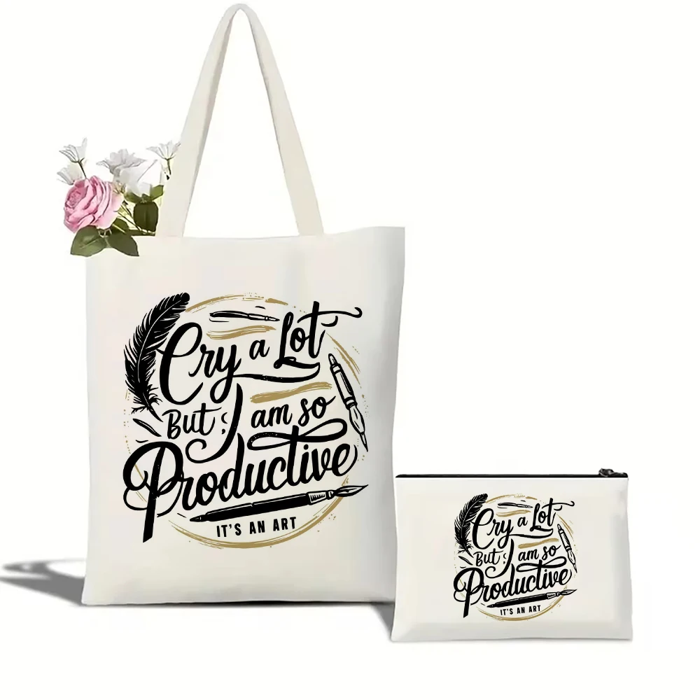 Я очень плачу, но я очень производительная Сумка-тоут, холщовая Повседневная сумка через плечо, Экологичная Вместительная дорожная сумка для покупок
Я очень плачу, но я очень производительная Сумка-тоут, холщовая Повседневная сумка через плечо, Экологичная Вместительная дорожная сумка для покупок