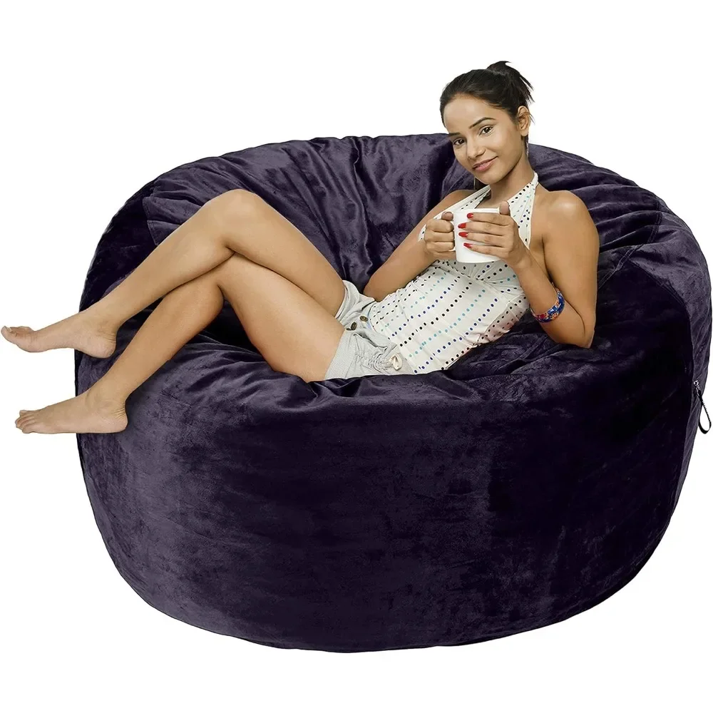 Memory sponge filled bean bag chair with ultra-fine fiber cover, 60 inches deep x 60 inches wide x 30 inches high
Memory sponge filled bean bag chair with ultra-fine fiber cover, 60 inches deep x 60 inches wide x 30 inches high