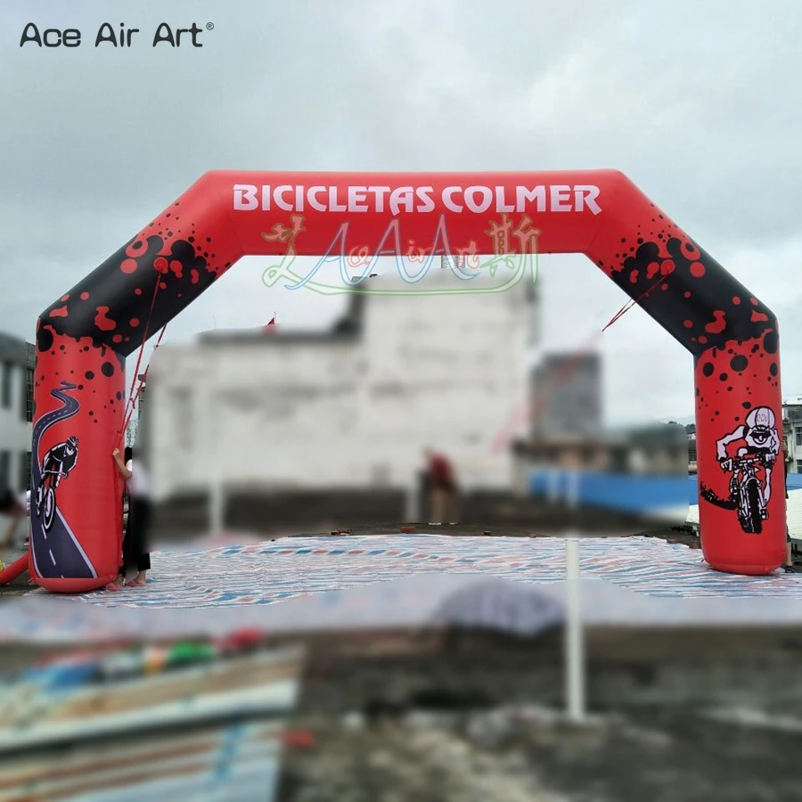 Free Standing Inflatable Race Archway with Logos for Outdoor Bike, Start and Finish Line, Made by Ace Air Art
Free Standing Inflatable Race Archway with Logos for Outdoor Bike, Start and Finish Line, Made by Ace Air Art
