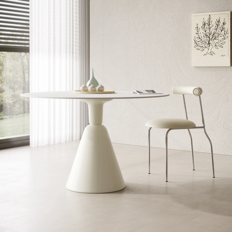 Round dining table board round table cream chalice round dining table small household
Round dining table board round table cream chalice round dining table small household