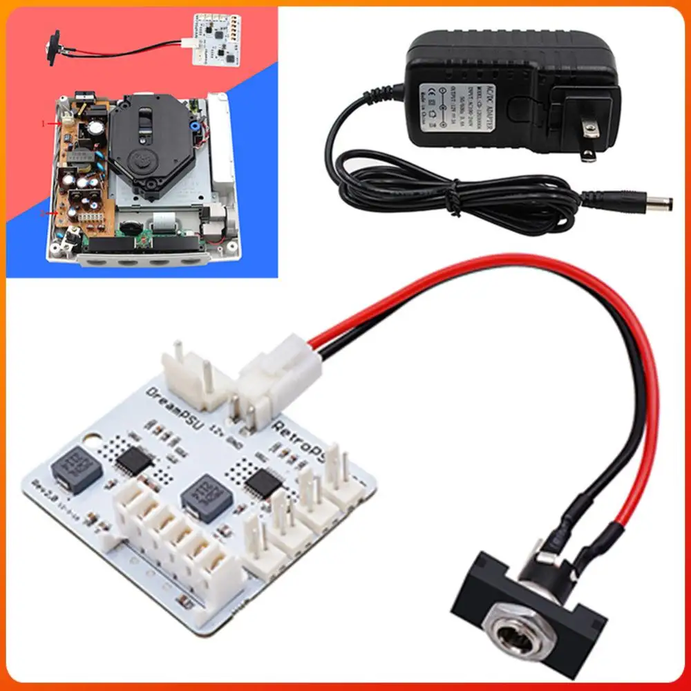 DreamPSU Rev2.0 DC Console Original Power Supply 12V Power Supply Adapter Replace Plug Adapter Kit for Dreamcast
DreamPSU Rev2.0 DC Console Original Power Supply 12V Power Supply Adapter Replace Plug Adapter Kit for Dreamcast