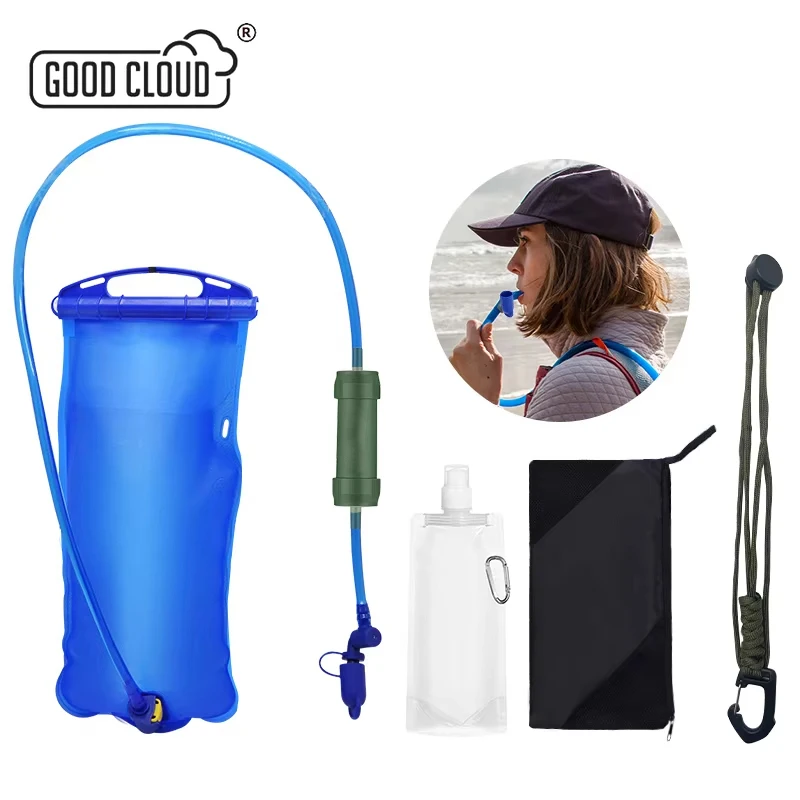 Outdoor Survival Water Filter Straw with Gravity Water Bag Filtration System Portable Water Purifier Emergency Accessories
Outdoor Survival Water Filter Straw with Gravity Water Bag Filtration System Portable Water Purifier Emergency Accessories