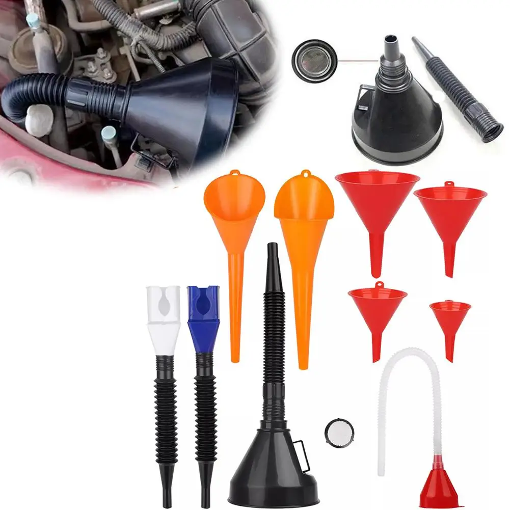 7 Pcs Automotive Funnels Set, Plastic Long Neck Oil Funnels, Car Snap Funnel,Right Angle Funnelswide Mouth Fuel Funnels
7 Pcs Automotive Funnels Set, Plastic Long Neck Oil Funnels, Car Snap Funnel,Right Angle Funnelswide Mouth Fuel Funnels