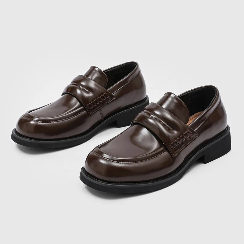 New Business-style Mes Loafers Brand 2026 One-piece Retro Square-toe Classic Fashion for Business Casual Wear Leather Shoes
New Business-style Mes Loafers Brand 2026 One-piece Retro Square-toe Classic Fashion for Business Casual Wear Leather Shoes