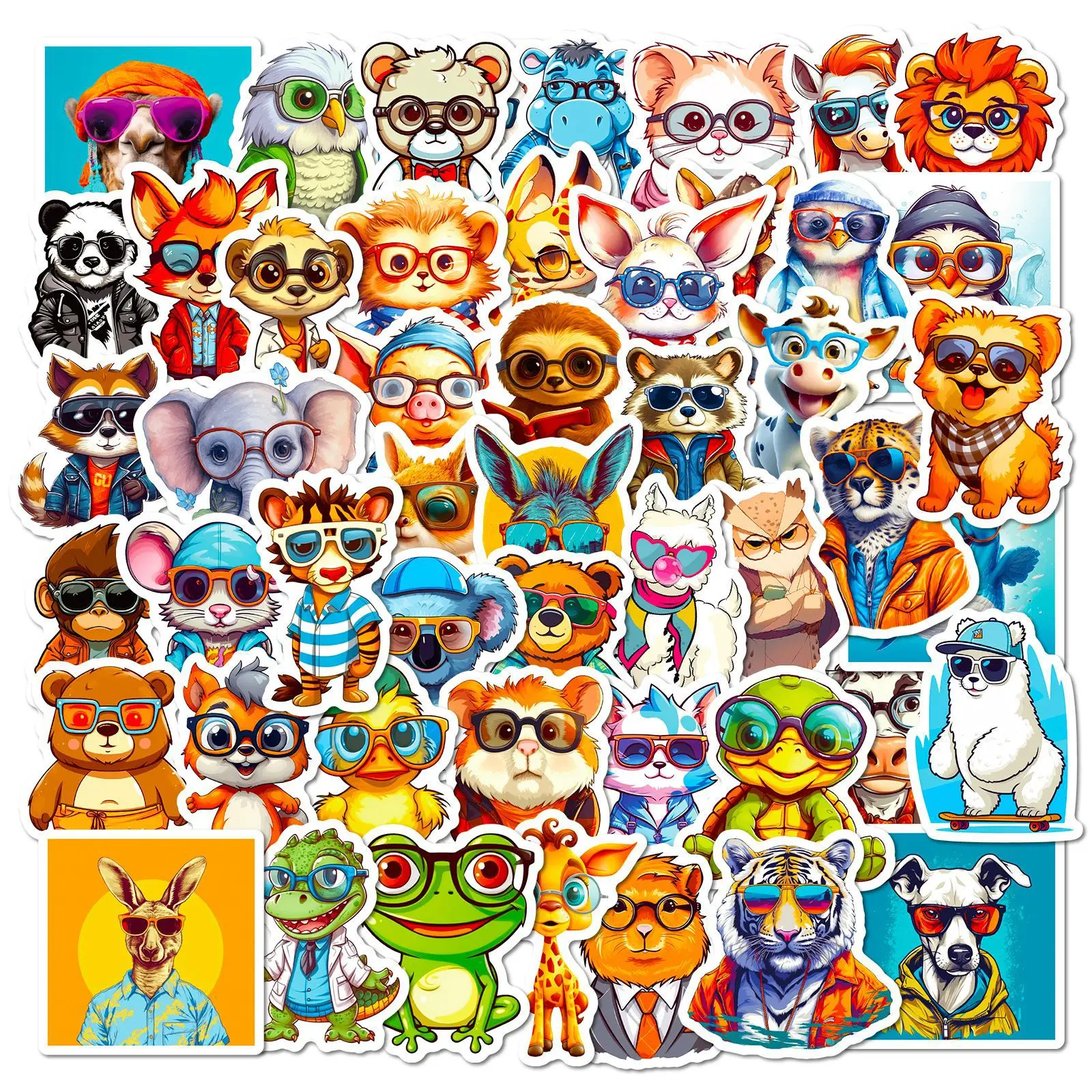 50Pcs A Small Animal With Glasses Series Stickers Suitcase Phone Case Water Bottle Waterproof Decoration Diy Sticker Packs
50Pcs A Small Animal With Glasses Series Stickers Suitcase Phone Case Water Bottle Waterproof Decoration Diy Sticker Packs