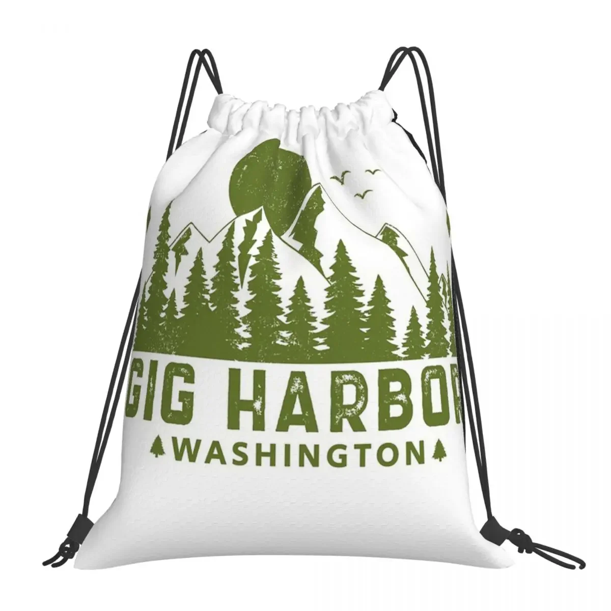 Gig Harbor Washington Mountain Sight Backpacks Drawstring Bags Drawstring Bundle Pocket Sports Bag BookBag For Travel Students
Gig Harbor Washington Mountain Sight Backpacks Drawstring Bags Drawstring Bundle Pocket Sports Bag BookBag For Travel Students