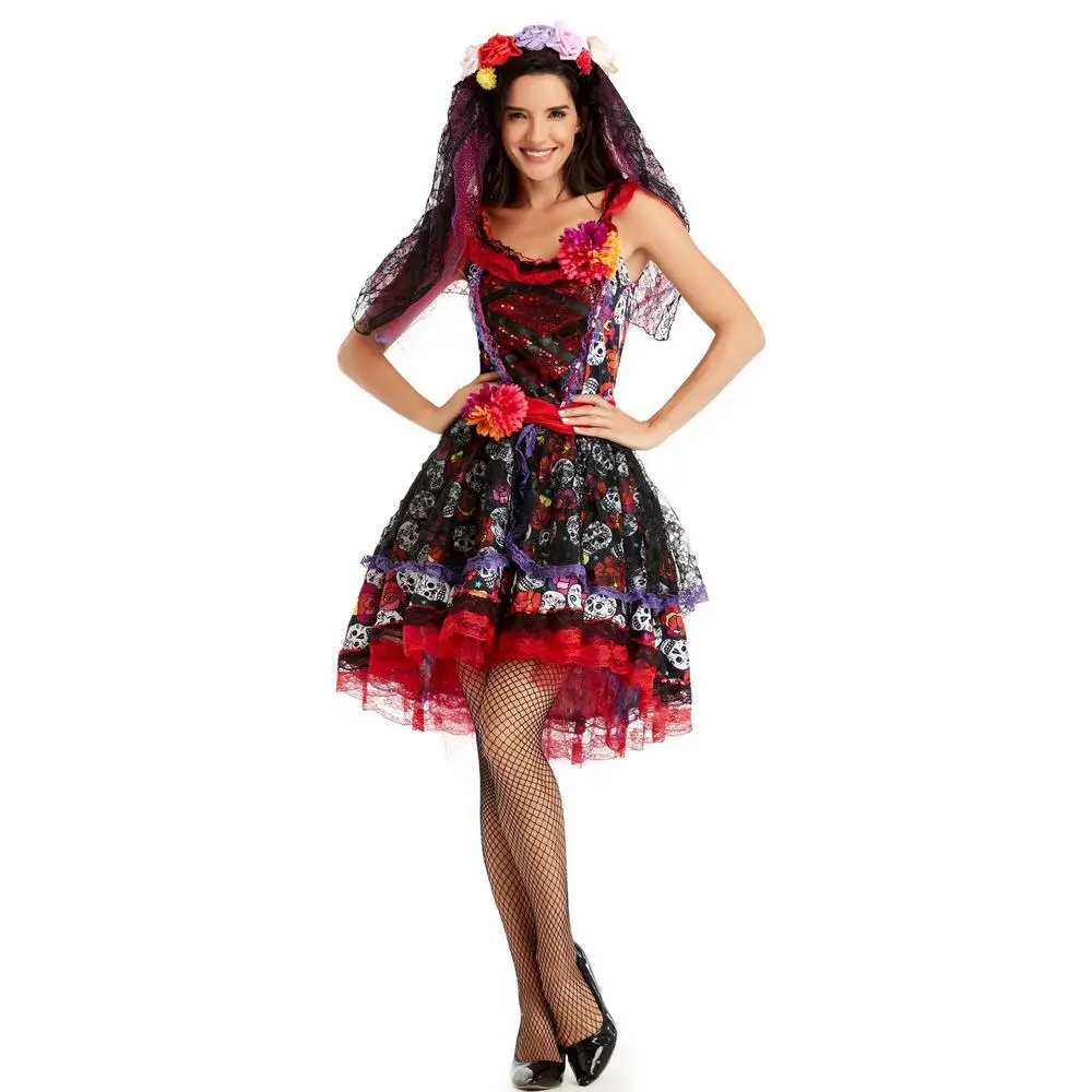 Halloween Terror Bride Loss Costume Stage Devil Performance Game Suit Women's Traditional Clothing National Stage Cos...
Halloween Terror Bride Loss Costume Stage Devil Performance Game Suit Women's Traditional Clothing National Stage Cos...