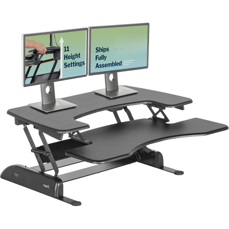 36 Adjustable Sit Stand Desk Converter, 11 Height Settings Laptop Riser, Spring Loaded Lift Fully Assembled Desktop Workstation
36 Adjustable Sit Stand Desk Converter, 11 Height Settings Laptop Riser, Spring Loaded Lift Fully Assembled Desktop Workstation