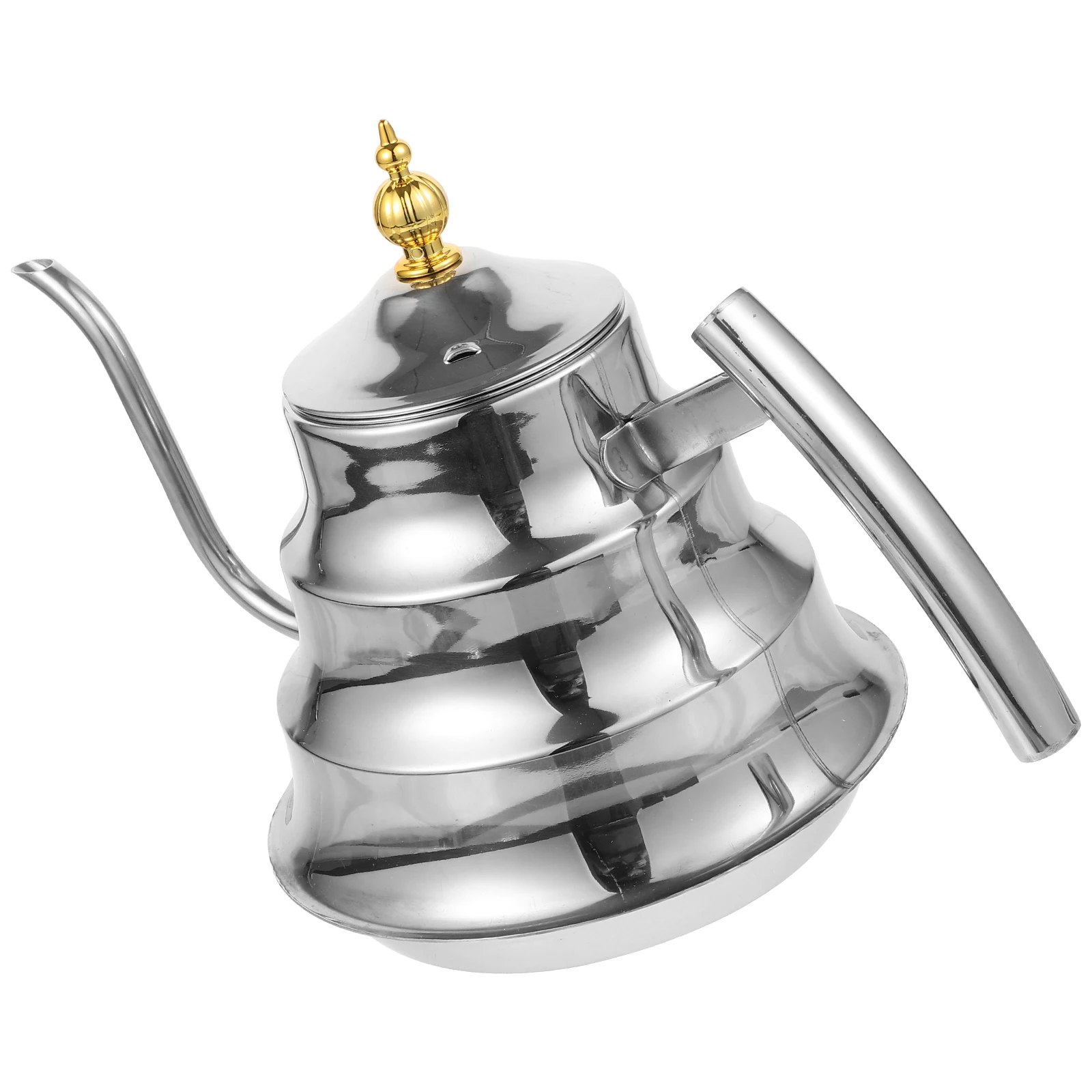 Stainless Steel Teapot Water Kettle Home Travel Metal H Filter Silver Long Spout Coffee Tea Pot Camping Hiking 
Stainless Steel Teapot Water Kettle Home Travel Metal H Filter Silver Long Spout Coffee Tea Pot Camping Hiking