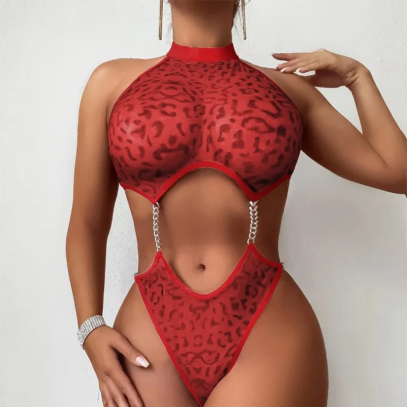 Sexy Leopard Print Women's Suit Breathable Comfort Fashion Women's Top Skin Friendly Soft Conjoined Body Women's Bra Set
Sexy Leopard Print Women's Suit Breathable Comfort Fashion Women's Top Skin Friendly Soft Conjoined Body Women's Bra Set
