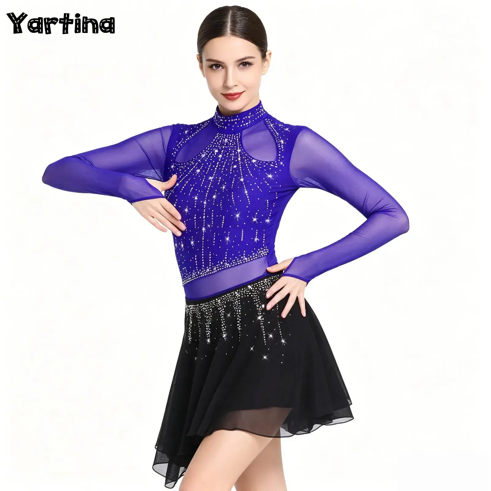Womens Gymnastics Artistic Figure Skating Lyrical Ballet Contemporary Dance Leotard Costume Rhinestone Skirted Bodysuit Dress
Womens Gymnastics Artistic Figure Skating Lyrical Ballet Contemporary Dance Leotard Costume Rhinestone Skirted Bodysuit Dress