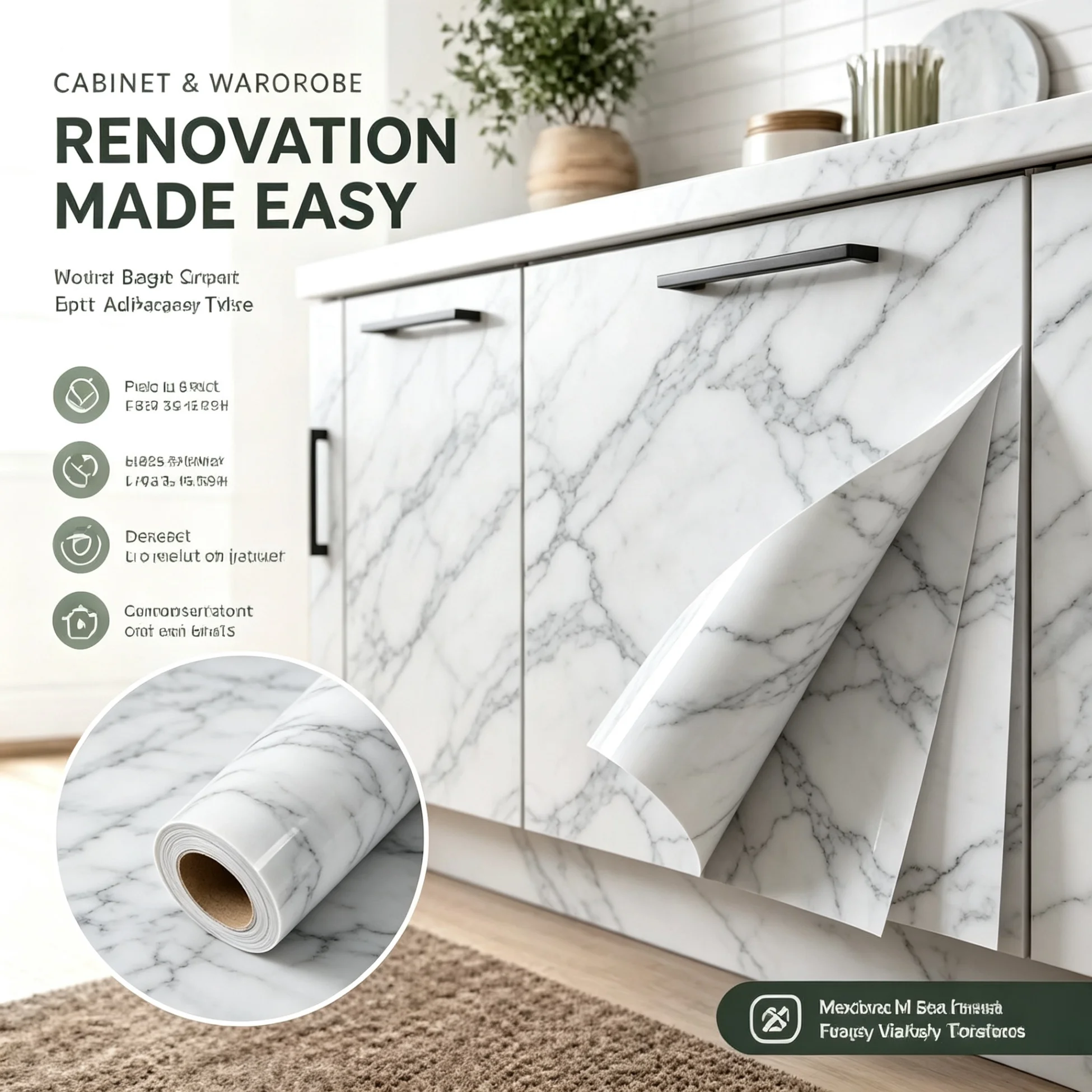 Thickened PVC Glossy Granite Marble Peel And Stick Contact Paper Waterproof Oil Proof Film for Kitchen Bathroom Countertop Decor
Thickened PVC Glossy Granite Marble Peel And Stick Contact Paper Waterproof Oil Proof Film for Kitchen Bathroom Countertop Decor