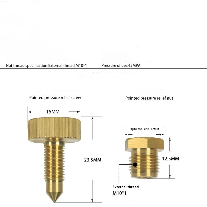 Bleeder Valve 3-Stage Pump Spare Replacement PCP Air Pumps Parts3Pcs High Pressure Air Bleed Screw Copper Safety
Bleeder Valve 3-Stage Pump Spare Replacement PCP Air Pumps Parts3Pcs High Pressure Air Bleed Screw Copper Safety