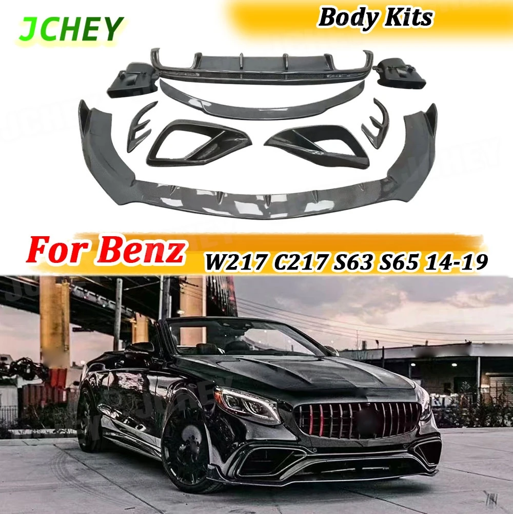 JCHEY for Benz W217 C217 S63 S65 For AMG Coupe 14-19 CarbonFiber FRP Front Lip Splitter Rear Diffuser Spoiler Tail Pipe Air Vent
JCHEY for Benz W217 C217 S63 S65 For AMG Coupe 14-19 CarbonFiber FRP Front Lip Splitter Rear Diffuser Spoiler Tail Pipe Air Vent