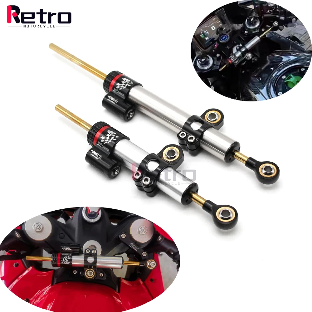 CNC Universal Motorcycle Adjustable Stabilizer Steering Damper for KAWASAKI ZZR1400 ZX14R ZX9R ZX10R ZX7R ZX10RR ZX6R 636 ZX6RR
CNC Universal Motorcycle Adjustable Stabilizer Steering Damper for KAWASAKI ZZR1400 ZX14R ZX9R ZX10R ZX7R ZX10RR ZX6R 636 ZX6RR