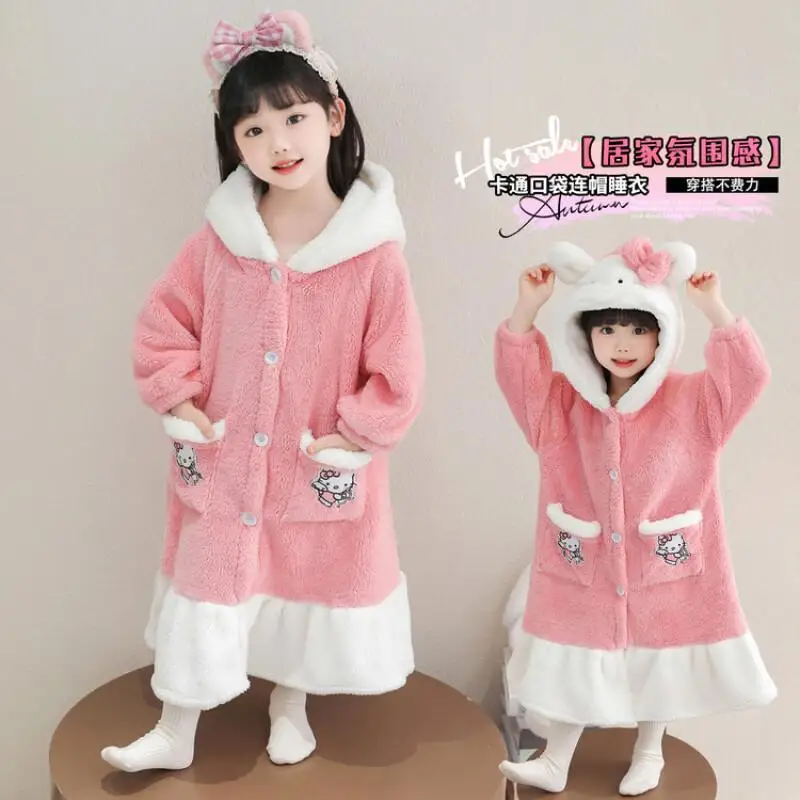 Sanrio Hello Kitty банные полотенца для маленьких девочек юката, утолщенная фланелевая ночная рубашка из кораллового флиса для девочек, детский впитывающий халат
Sanrio Hello Kitty банные полотенца для маленьких девочек юката, утолщенная фланелевая ночная рубашка из кораллового флиса для девочек, детский впитывающий халат