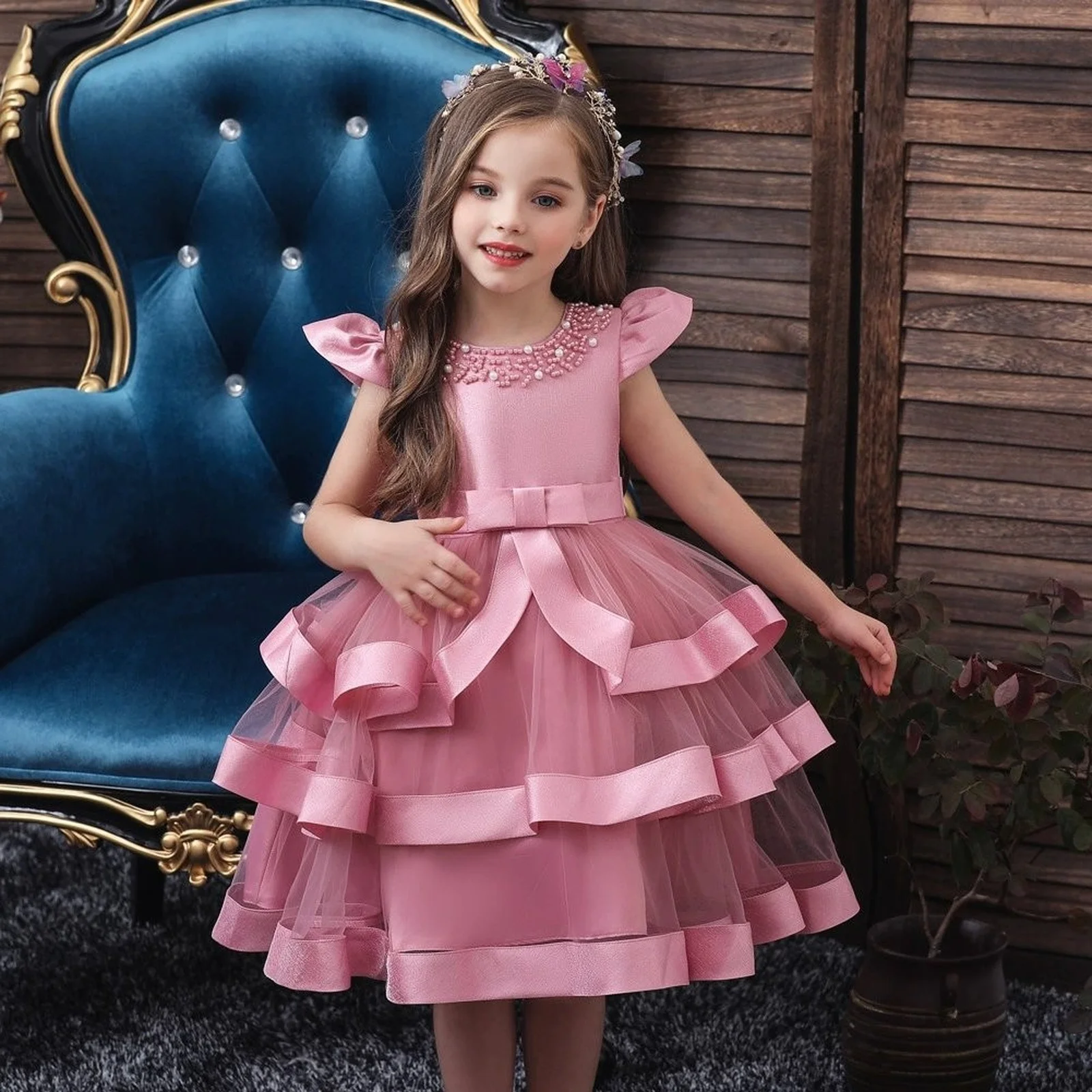 Summer Children's Dress Princess Skirt Red Flower Girl Host Costume Little Girls Casual Pageant Dresses Flower Girl Dresses
Summer Children's Dress Princess Skirt Red Flower Girl Host Costume Little Girls Casual Pageant Dresses Flower Girl Dresses