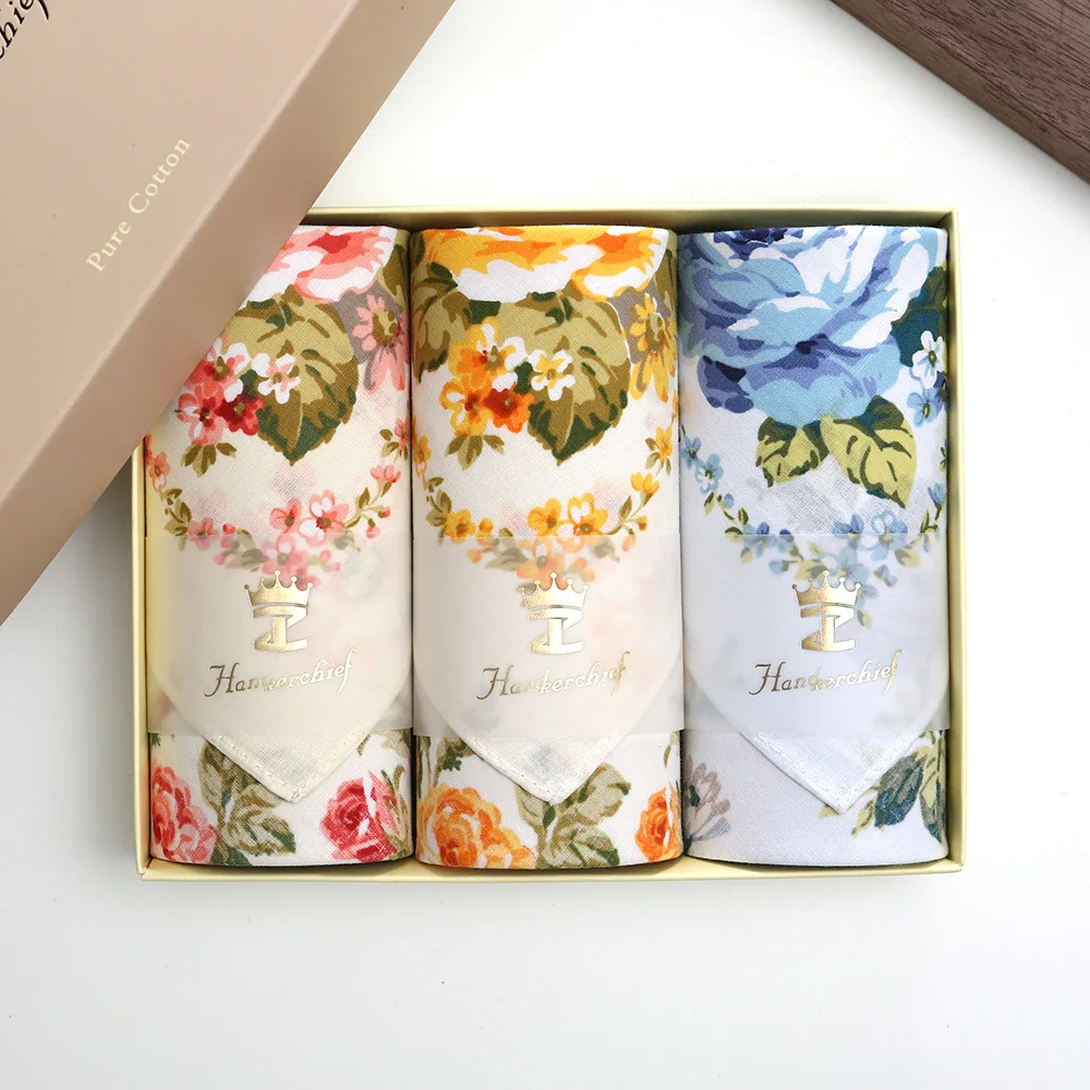 Изысканная подарочная коробка, 3 шт., женский носовой платок из чистого хлопка с принтом, ностальгическое тонкое впитывающее пот, протирающее полотенце для рук, 43 см
Изысканная подарочная коробка, 3 шт., женский носовой платок из чистого хлопка с принтом, ностальгическое тонкое впитывающее пот, протирающее полотенце для рук, 43 см