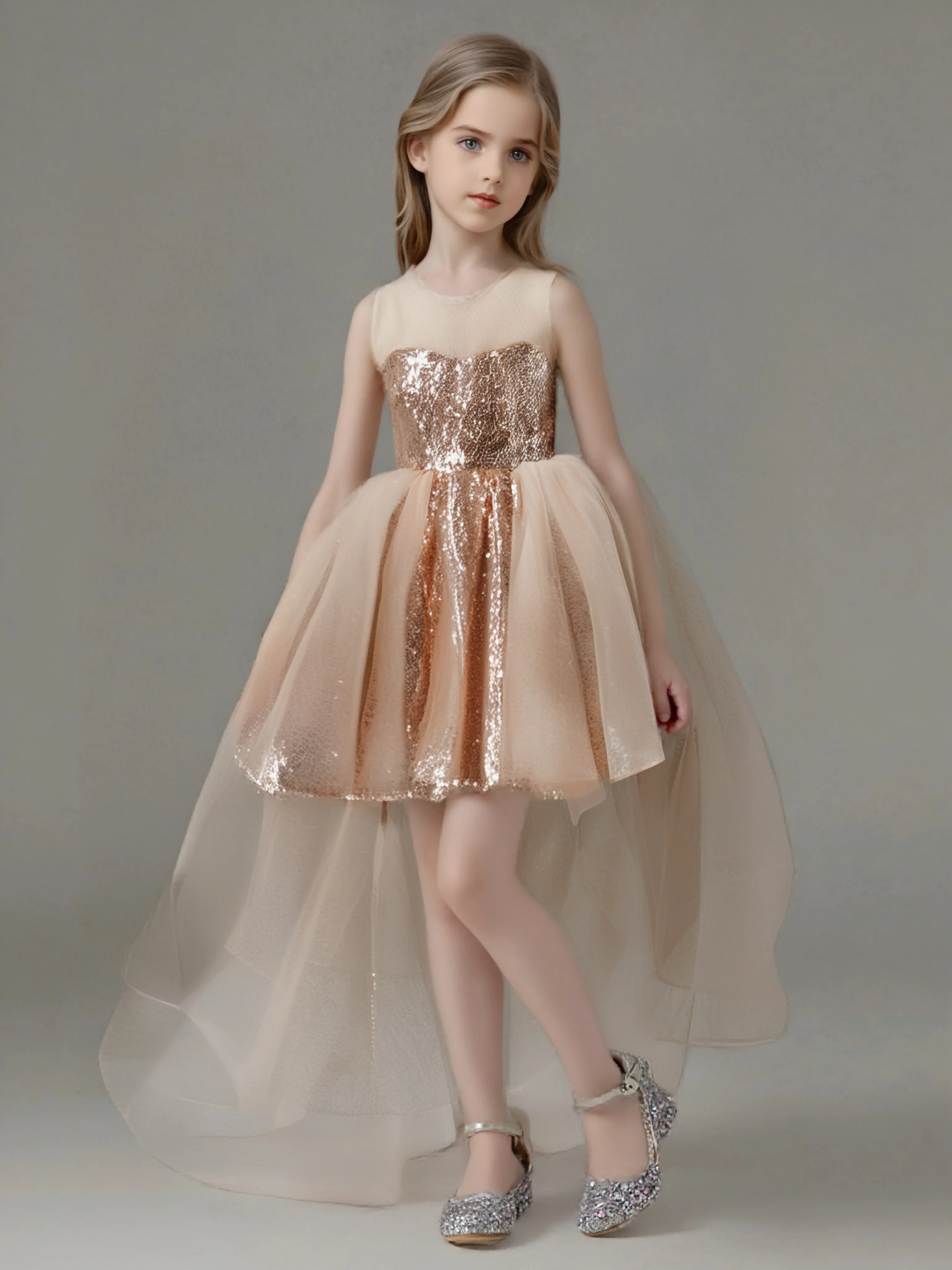 HETISO Fashion Girls Sequin Princess Dress Tulle Sleeveless Banquet High end Lace Evening Ball Gown for Kids Child 2-6 Years
HETISO Fashion Girls Sequin Princess Dress Tulle Sleeveless Banquet High end Lace Evening Ball Gown for Kids Child 2-6 Years