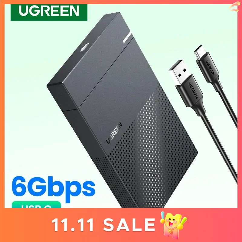 UGREEN HDD Case 2.5 USB C 2-IN-1 SATA to USB 3.1 Gen 2 6Gbps External Hard Disk SSD Case For Seagate Toshiba Fujitsu 2.5 HDD Box
UGREEN HDD Case 2.5 USB C 2-IN-1 SATA to USB 3.1 Gen 2 6Gbps External Hard Disk SSD Case For Seagate Toshiba Fujitsu 2.5 HDD Box