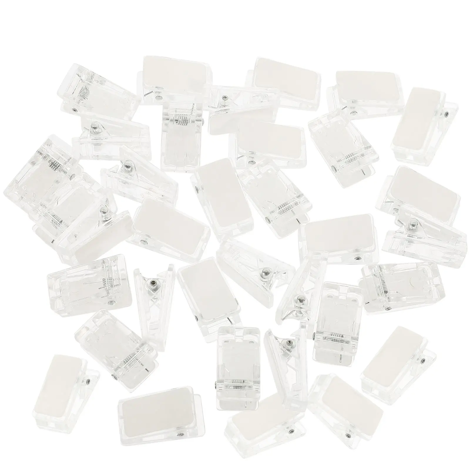 30 Pcs Badge Clip Badge Holders Clip Name Clips Plastic Photo Frame Self Adhesive Wall Reusable Storage Solution
30 Pcs Badge Clip Badge Holders Clip Name Clips Plastic Photo Frame Self Adhesive Wall Reusable Storage Solution