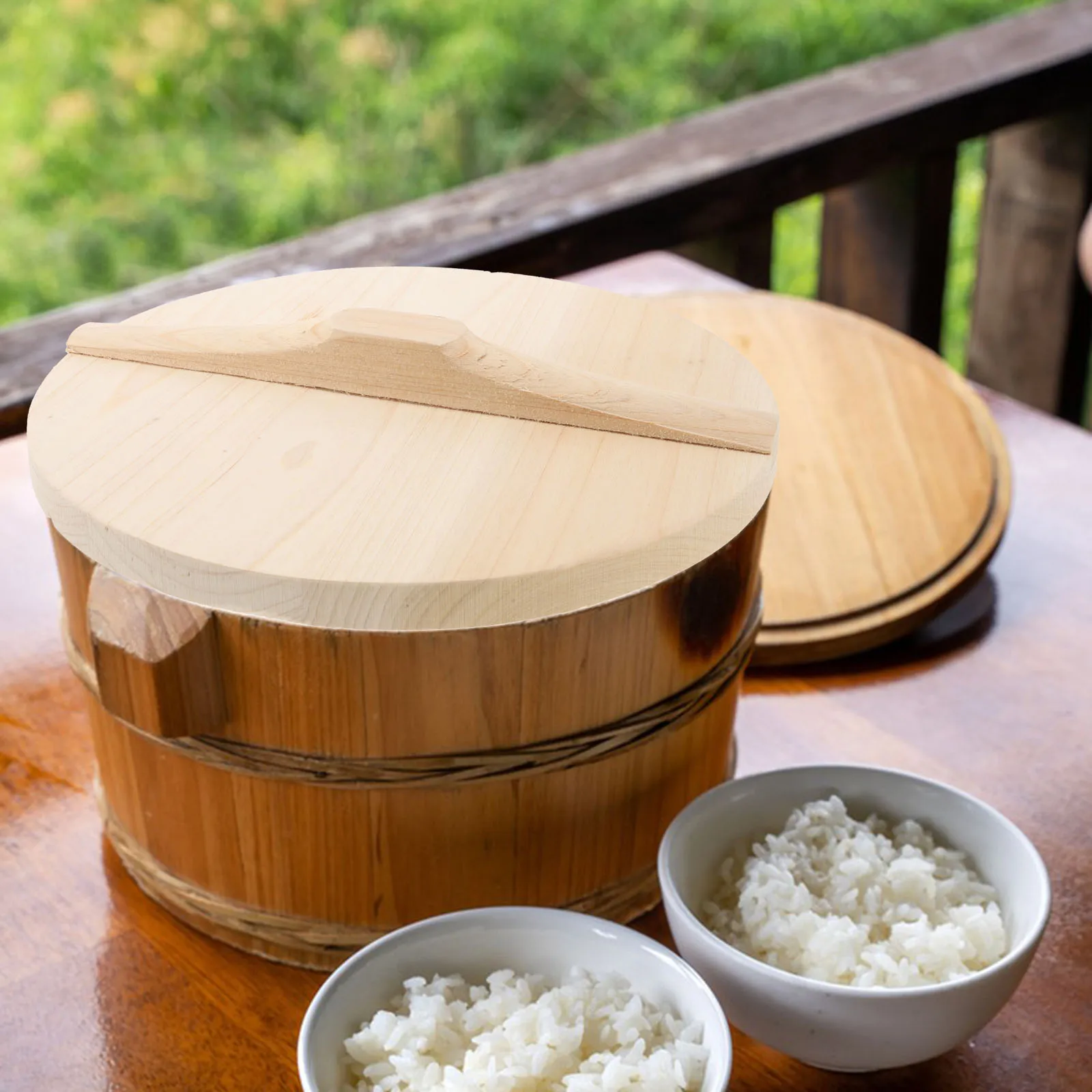 Wood Replacement Lids Rice Steamer Bucket Lid Kitchen Tool Natural Material Precise Design Versatile Use Japanese Pan Wood Lid
Wood Replacement Lids Rice Steamer Bucket Lid Kitchen Tool Natural Material Precise Design Versatile Use Japanese Pan Wood Lid
