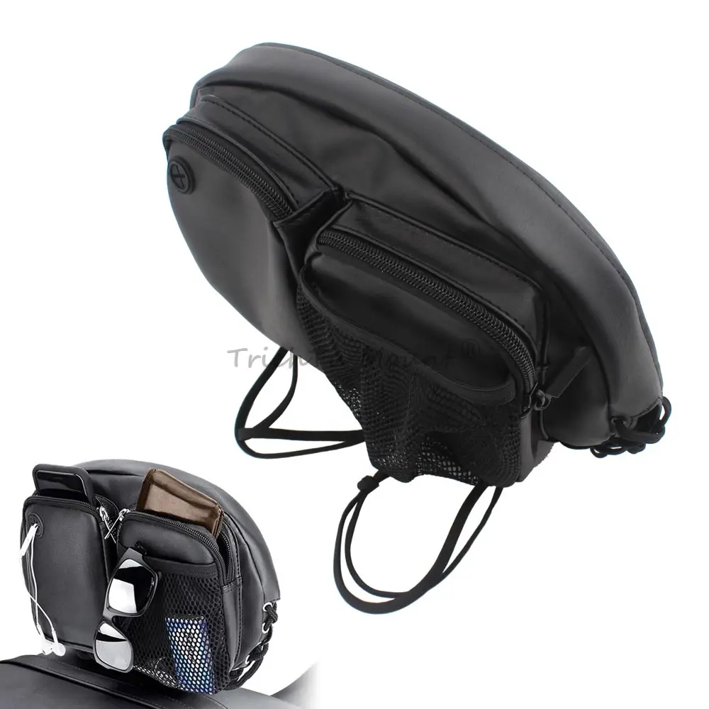 Backrest Tour Pack Sissy Bar Organizer Bag For Most Motorcycle With A Rider Backrest Pu Leather Black Provide Additional Storage
Backrest Tour Pack Sissy Bar Organizer Bag For Most Motorcycle With A Rider Backrest Pu Leather Black Provide Additional Storage