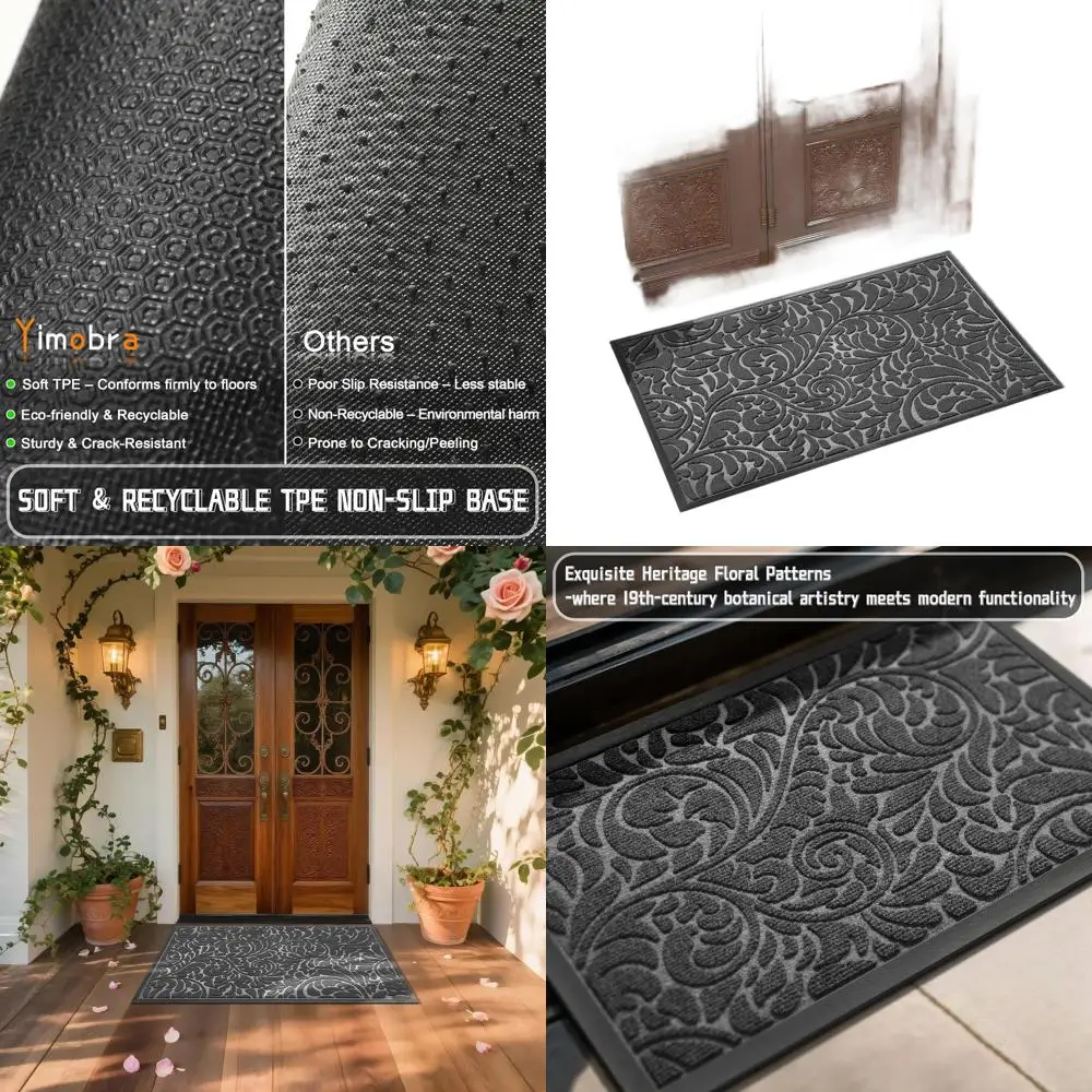Sturdy 47x32 Grey Waterproof Door Mat for Outdoor Entrances, Heavy-Duty Non-Slip, Easy to Clean
Sturdy 47x32 Grey Waterproof Door Mat for Outdoor Entrances, Heavy-Duty Non-Slip, Easy to Clean