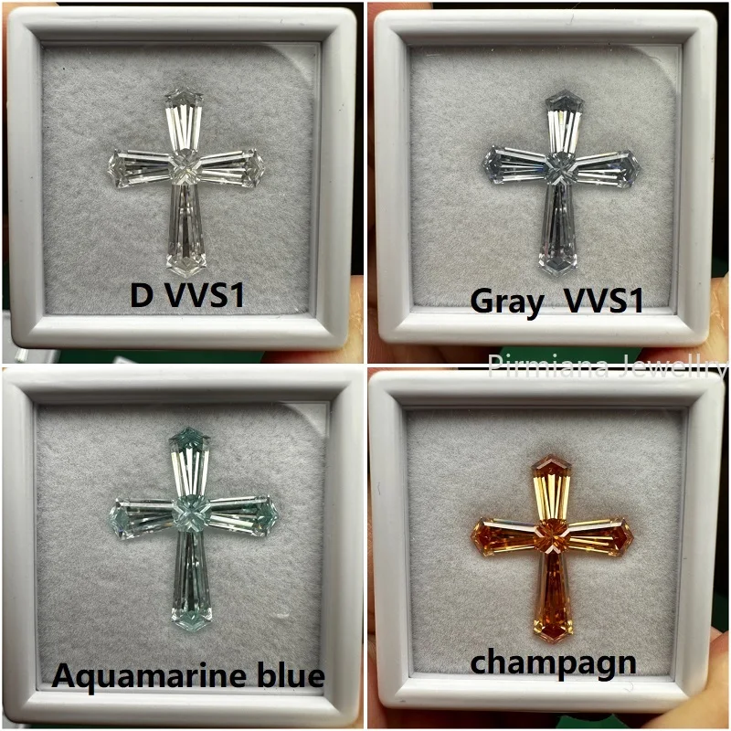 Pirmiana New Popular Crose Pendant Design Moissanite Loose Stone Set for for Jewelry Making
Pirmiana New Popular Crose Pendant Design Moissanite Loose Stone Set for for Jewelry Making