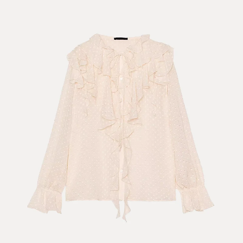 French Sle Long Sve irt Women's Layered Decorative Lace irt Spring 2025 New Arrival Z Polyester Fiber 00%
French Sle Long Sve irt Women's Layered Decorative Lace irt Spring 2025 New Arrival Z Polyester Fiber 00%
