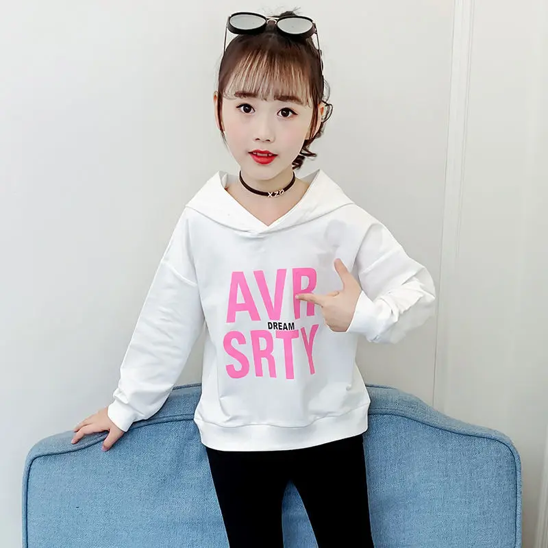Trendy Girls Hoodie Sweatirt Autumn Faion Letter Print Loose Spring Autumn Outerwear Cute Little Girl Casual Streetwear
Trendy Girls Hoodie Sweatirt Autumn Faion Letter Print Loose Spring Autumn Outerwear Cute Little Girl Casual Streetwear