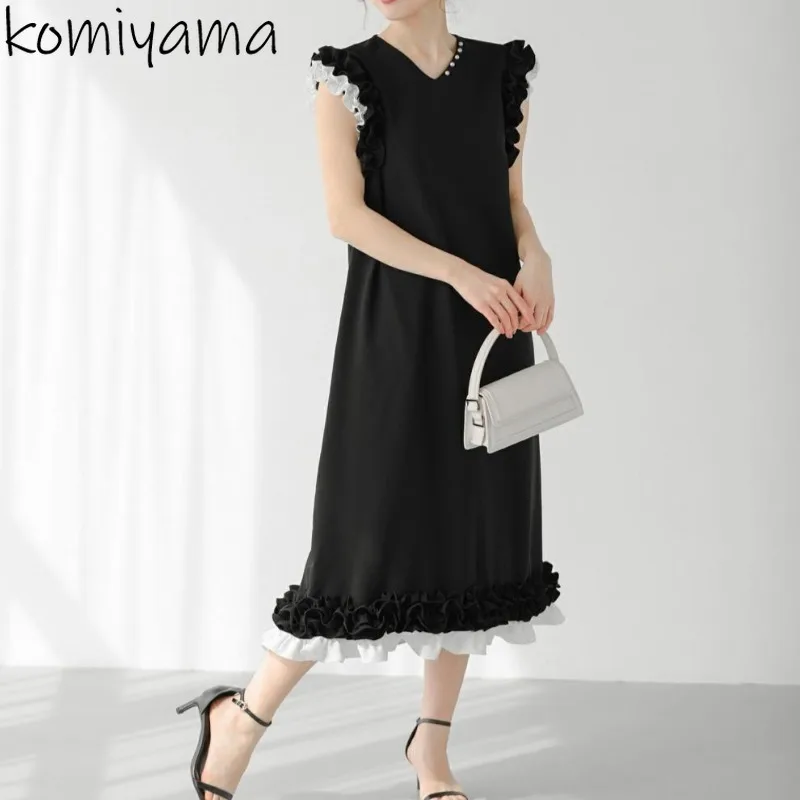 Pearl Decoration 2025 Vestidos Japanese Fungus Dress V-neck Sleeveless Dresses Summer Ropa De Mujer Loose Casual Tank Vestido
Pearl Decoration 2025 Vestidos Japanese Fungus Dress V-neck Sleeveless Dresses Summer Ropa De Mujer Loose Casual Tank Vestido