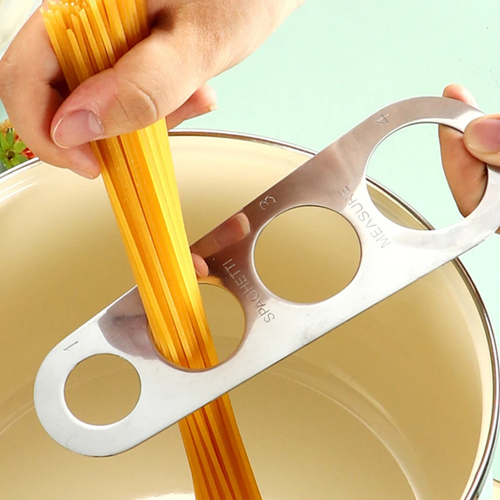 Stainless Steel Noodle Measuring Ruler Spaghetti Pasta Measure Tool Compact Kitchen Gadgets Precise Portion Control Cooking
Stainless Steel Noodle Measuring Ruler Spaghetti Pasta Measure Tool Compact Kitchen Gadgets Precise Portion Control Cooking