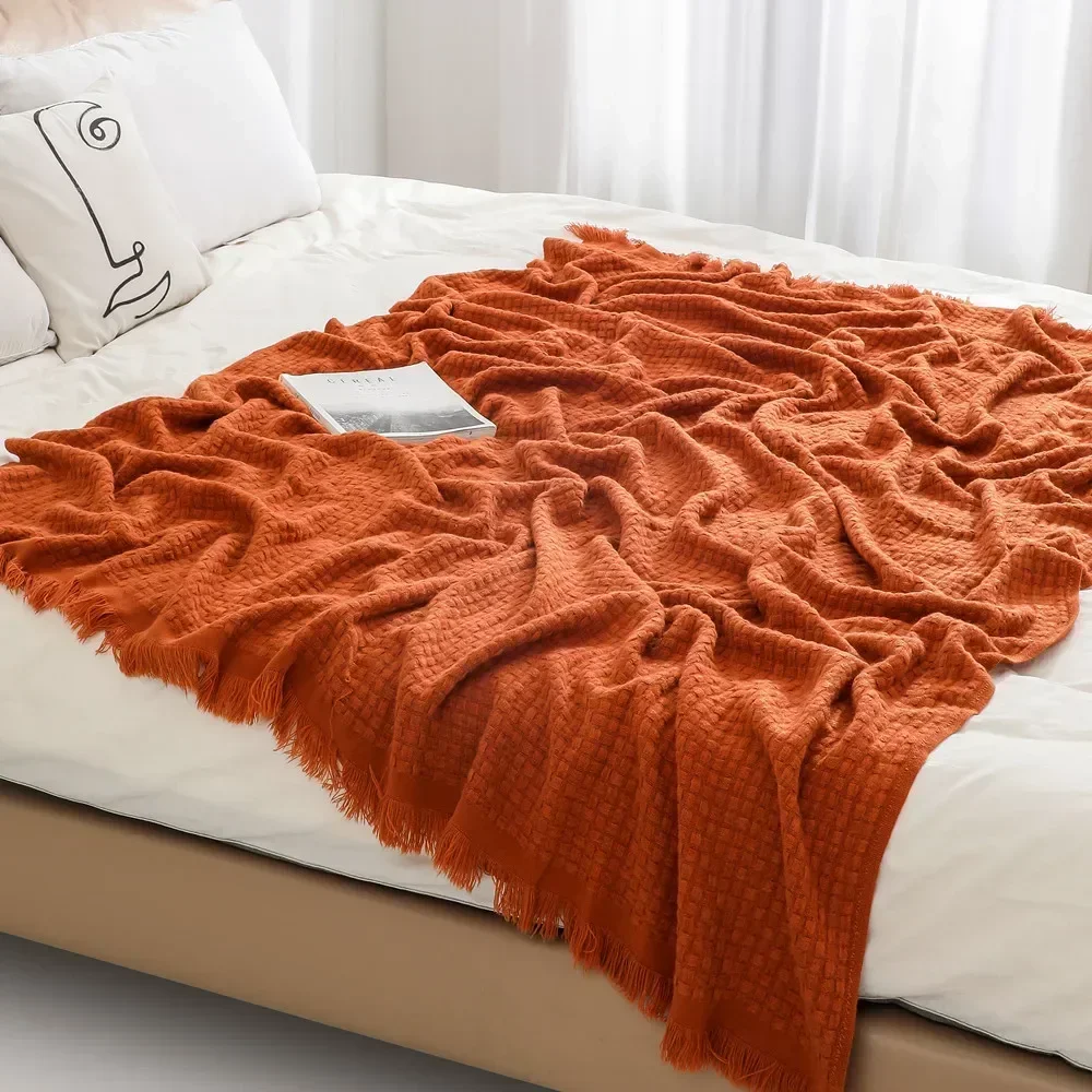 Knitted Blanket With Tassel Solid Color Sofa Blanket Cover Nordic Home Decor Throw Blanket For Bed Portable Breathable
Knitted Blanket With Tassel Solid Color Sofa Blanket Cover Nordic Home Decor Throw Blanket For Bed Portable Breathable