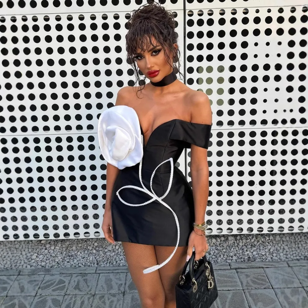 3D Large White Flower Necktie Bustier Short Dress Party Wrap Polyester High Waist Short Sleeve Autumn Citywalk Dress
3D Large White Flower Necktie Bustier Short Dress Party Wrap Polyester High Waist Short Sleeve Autumn Citywalk Dress