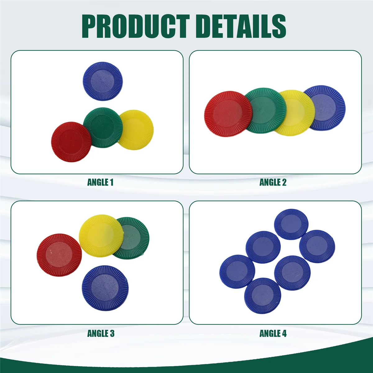 ABKM 400 Pieces Plastic Poker Chips Game Chips 4 Colors Counter Card for Game Playing Counting Bingo Game Chips Card, 4
ABKM 400 Pieces Plastic Poker Chips Game Chips 4 Colors Counter Card for Game Playing Counting Bingo Game Chips Card, 4