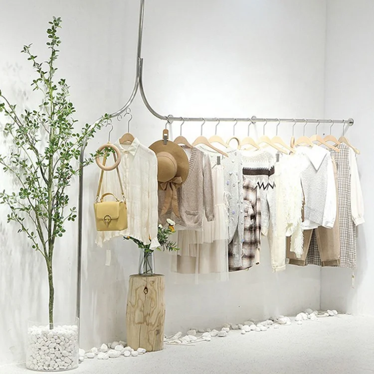 Gold Clothing Store Display Hanger Racks for Garment Wall Mounted Stainless Steel Hot Sale Modern Customized Custom Logo Silver
Gold Clothing Store Display Hanger Racks for Garment Wall Mounted Stainless Steel Hot Sale Modern Customized Custom Logo Silver