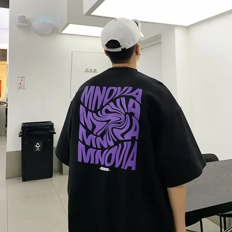 Travel Casual Half Sleeve T-shirt Cotton Loose Short Men's Day Shirt Letter Print Summer Versatile
Travel Casual Half Sleeve T-shirt Cotton Loose Short Men's Day Shirt Letter Print Summer Versatile