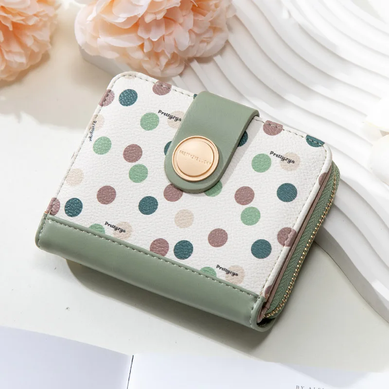 New Soft Leather Lady Wallet Zipper Short Clutch Dot Fashion Wallet Women Coin Card Holder Small Female Purse Small Purse
New Soft Leather Lady Wallet Zipper Short Clutch Dot Fashion Wallet Women Coin Card Holder Small Female Purse Small Purse