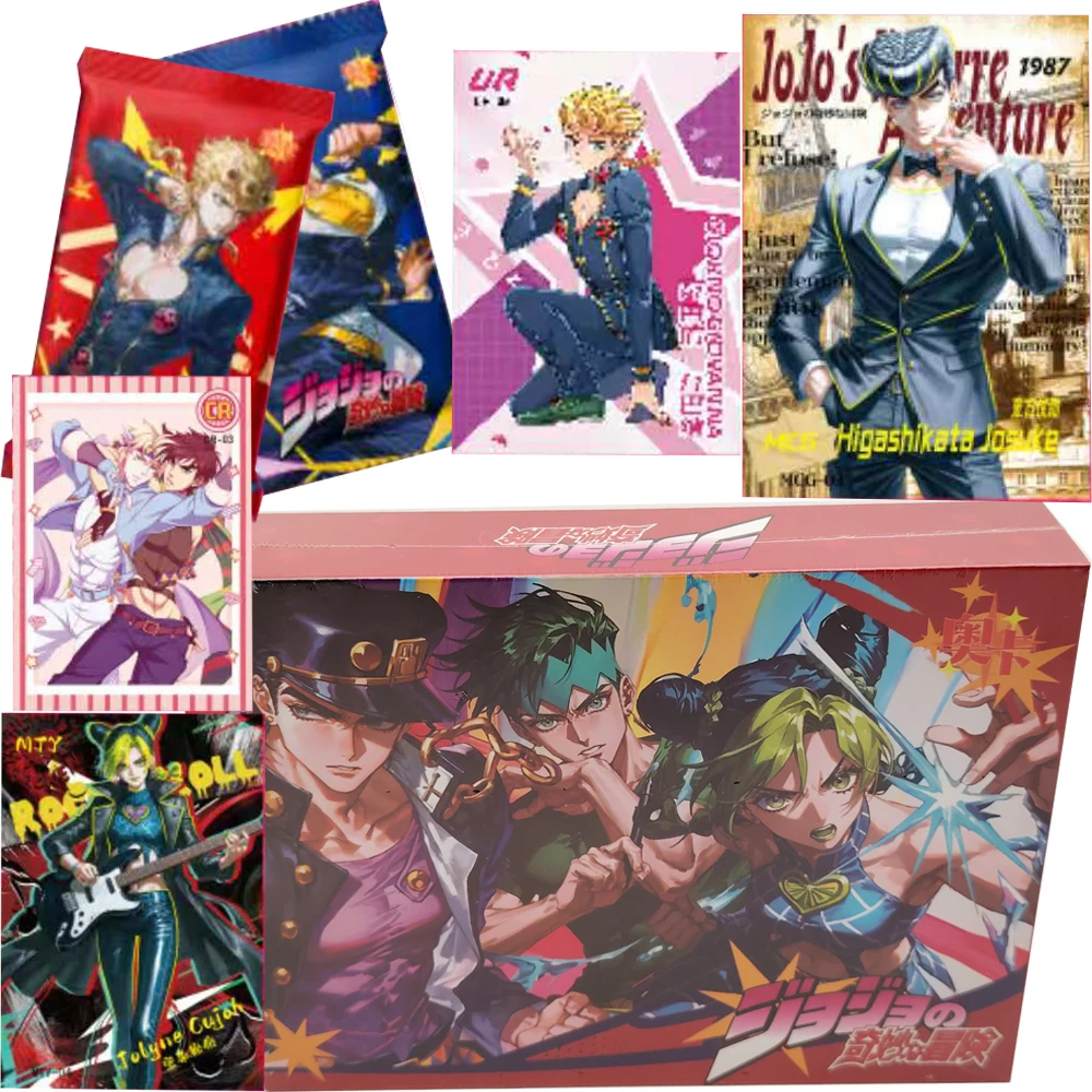 High Score Anime JoJo's Bizarre Adventure Collection Card Fans' Favorite Handsome Characters Peripheral Stylish Cards Fun Gifts
High Score Anime JoJo's Bizarre Adventure Collection Card Fans' Favorite Handsome Characters Peripheral Stylish Cards Fun Gifts