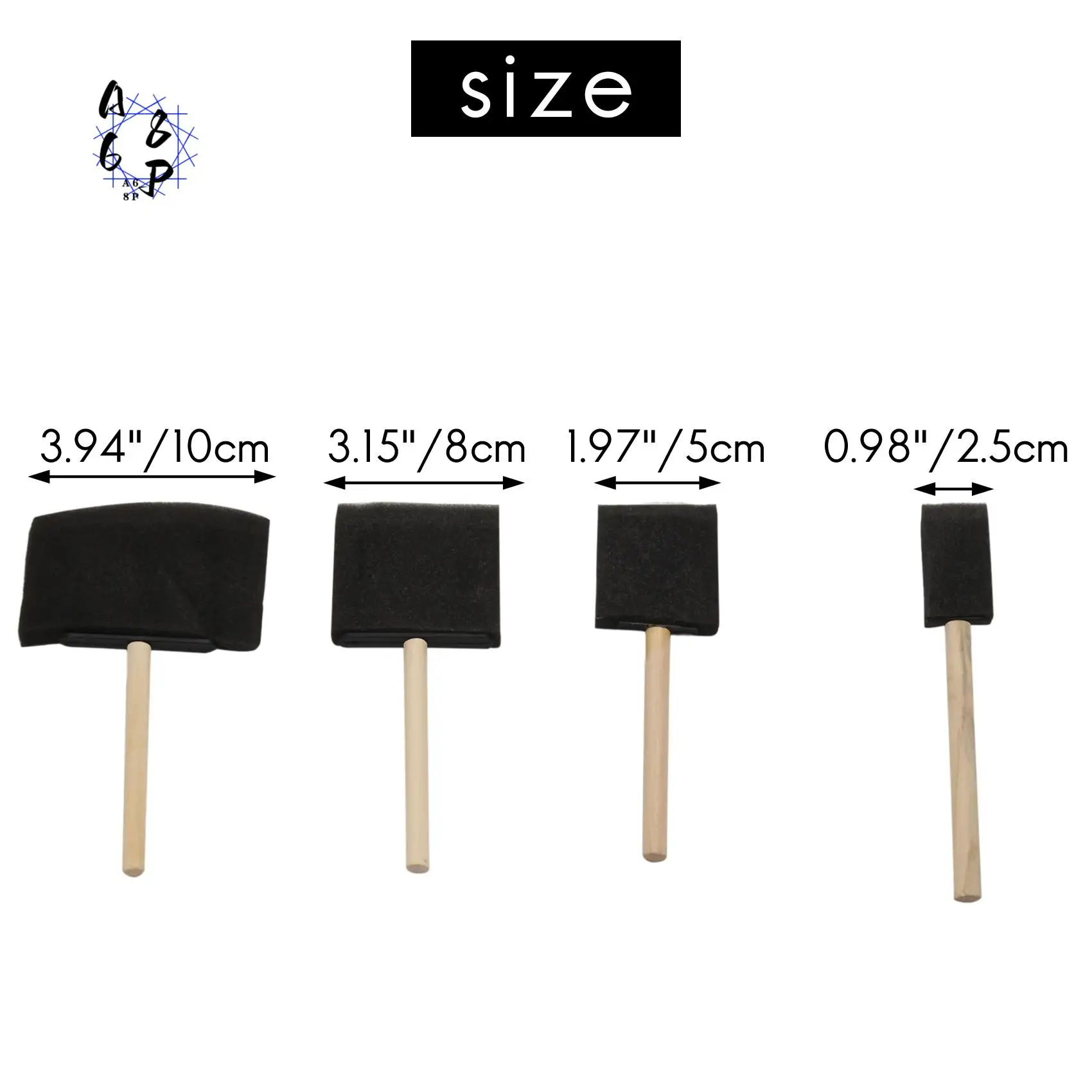 A68P-Foam Brush Painting Sponge Tool With Hardwood Handles Pack Of 10
A68P-Foam Brush Painting Sponge Tool With Hardwood Handles Pack Of 10