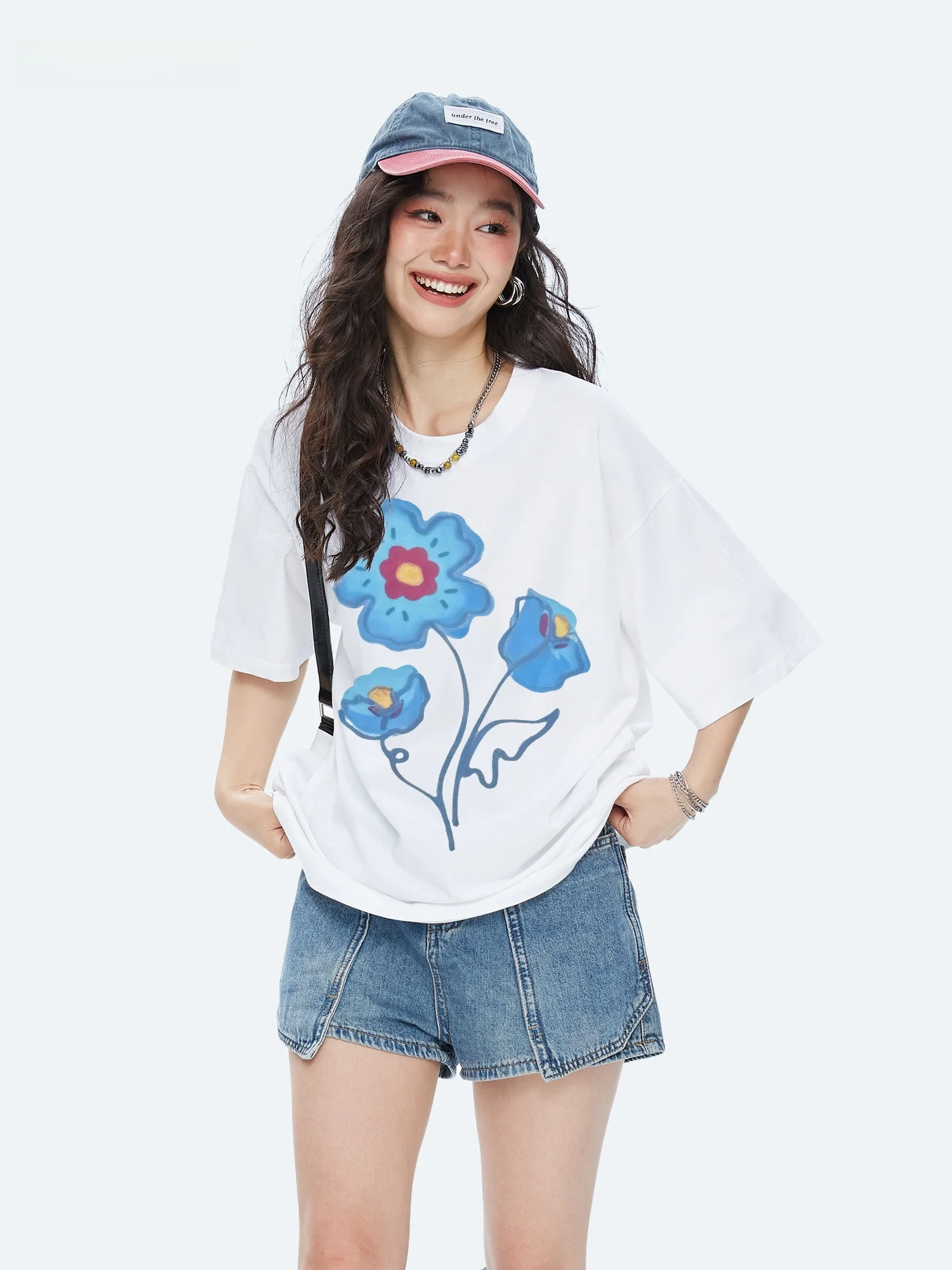 Capricorn Summer New Loose Cotton Short Sleeve T-Shirt Women's Fashion Street Style Printed Creative Floral Painted Top
Capricorn Summer New Loose Cotton Short Sleeve T-Shirt Women's Fashion Street Style Printed Creative Floral Painted Top