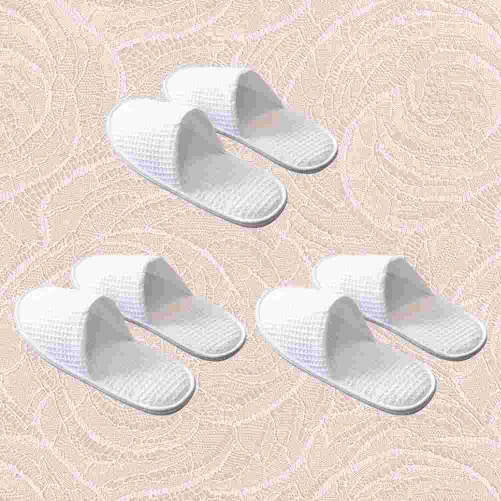 3 Pair of Disposable Cloth Slippers Comfortable Indoor Slippers for Home Hotel(White) disposable slippers
3 Pair of Disposable Cloth Slippers Comfortable Indoor Slippers for Home Hotel(White) disposable slippers