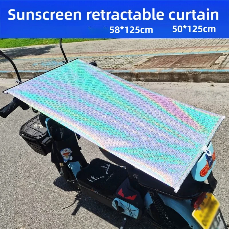 Electric bike sunshade automatic retractable curtain heat insulation and rain avoidance motorcycle dust cover lightweight
Electric bike sunshade automatic retractable curtain heat insulation and rain avoidance motorcycle dust cover lightweight